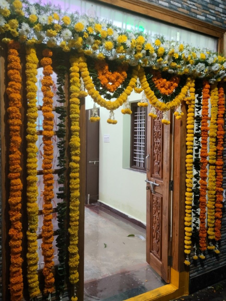 Wedding door decoration