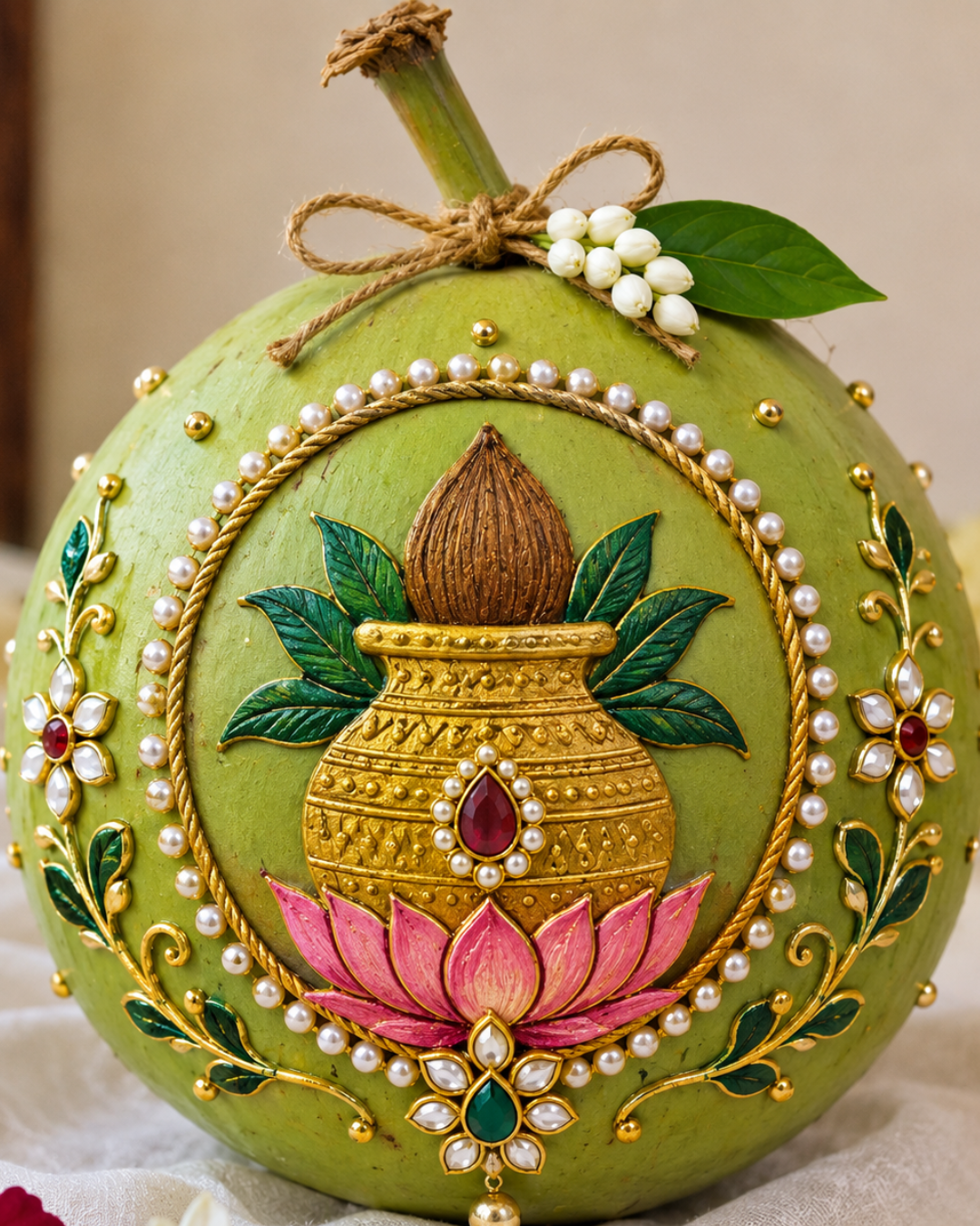 Flower Kobbari Bondam For Wedding