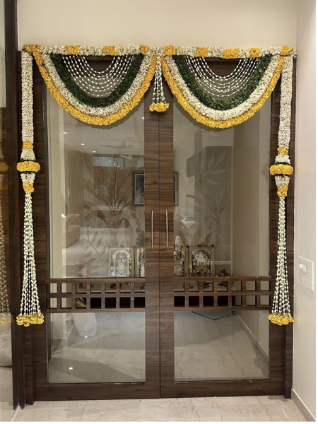 low budget flower door decoration in hyderabad